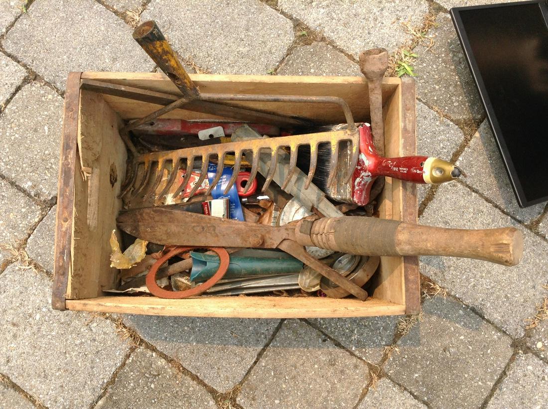 Box of Gardening and Other Tools: Box of Gardening and Other Tools