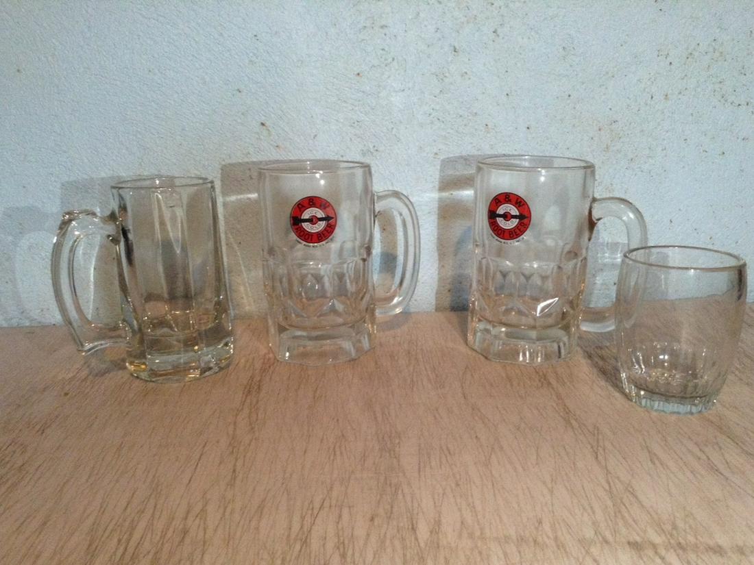 Lot of A&W Root beer mugs and more: Lot of A&W Root beer mugs and more