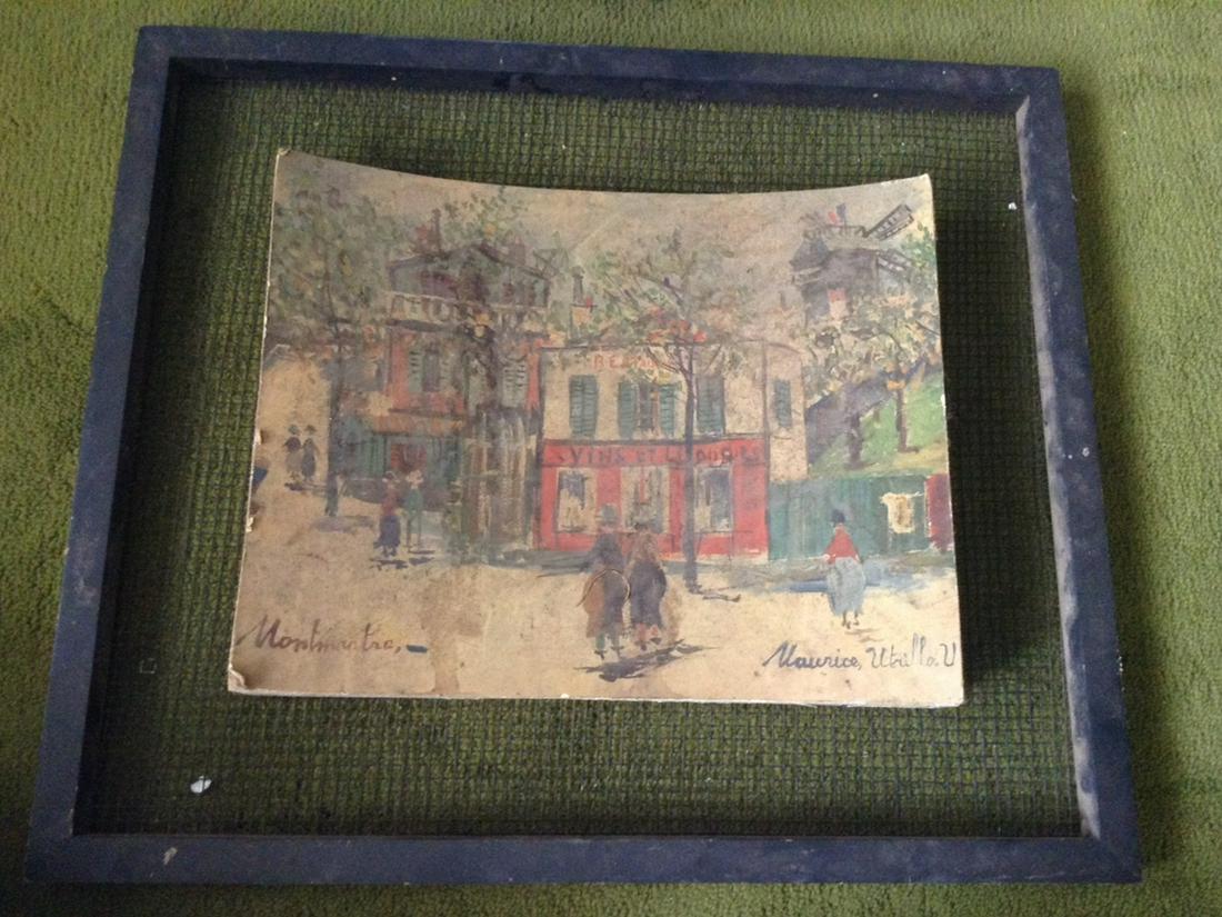 signed Maurice Utrillo artwork: signed Maurice Utrillo artwork