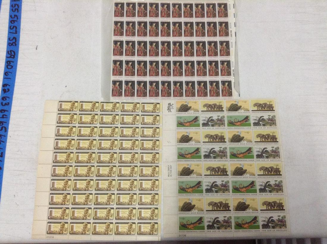 4 and 6 Cent Stamp Sheets (1 of 1)