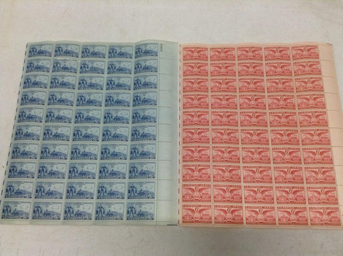 3 and 6 Cent Stamp Sheets (1 of 1)