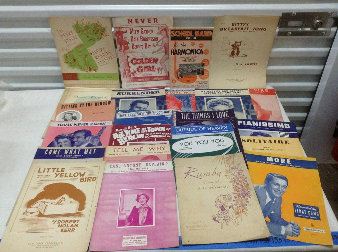 Large lot of Early Sheet Music (1 of 1)