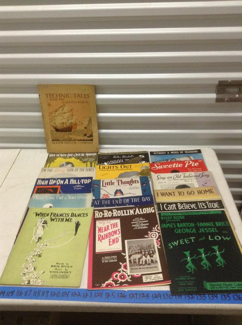 Large Lot of Early Sheet Music (1 of 1)