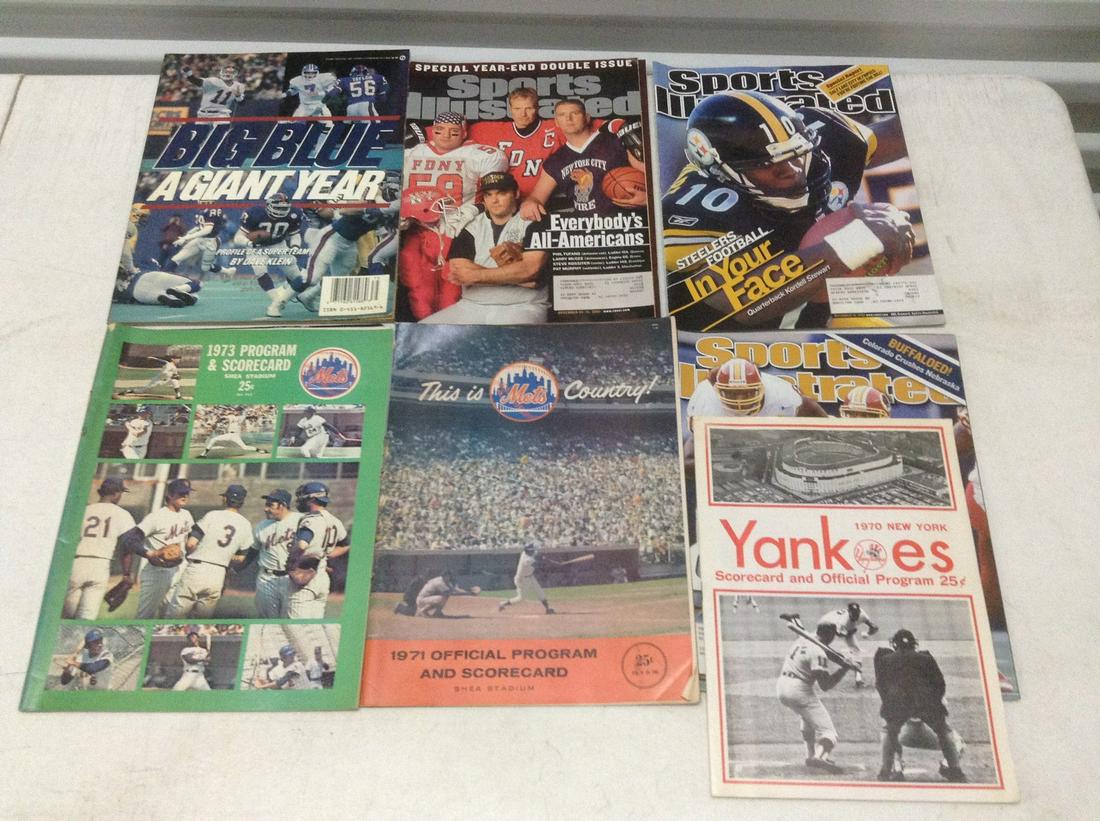 1970s NY Yankees & Mets Programs, 1987 NY Giants Book (1 of 1)
