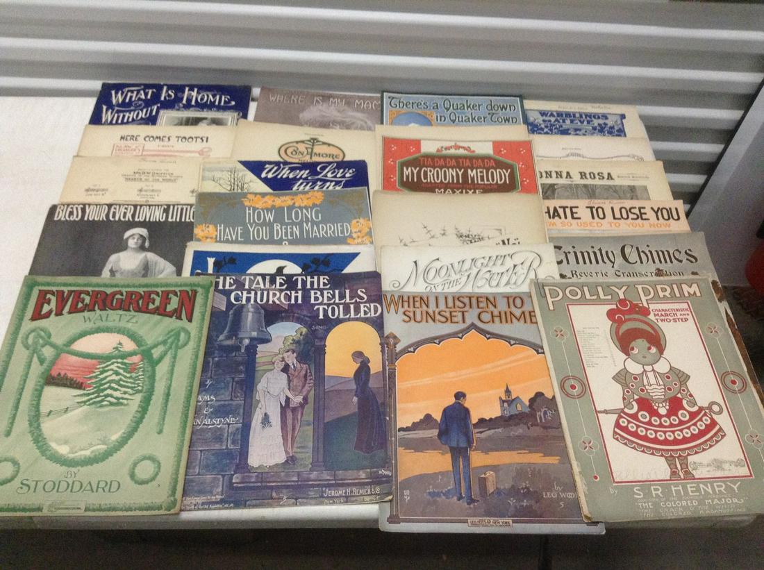 Large lot of Early Sheet Music (1 of 1)