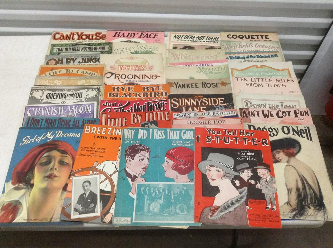 Large lot of Early Sheet Music (1 of 1)