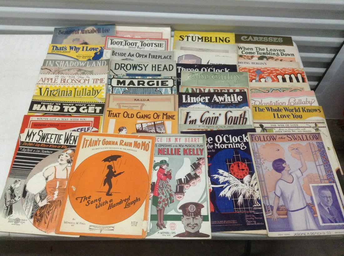 Large lot of Early Sheet Music (1 of 1)