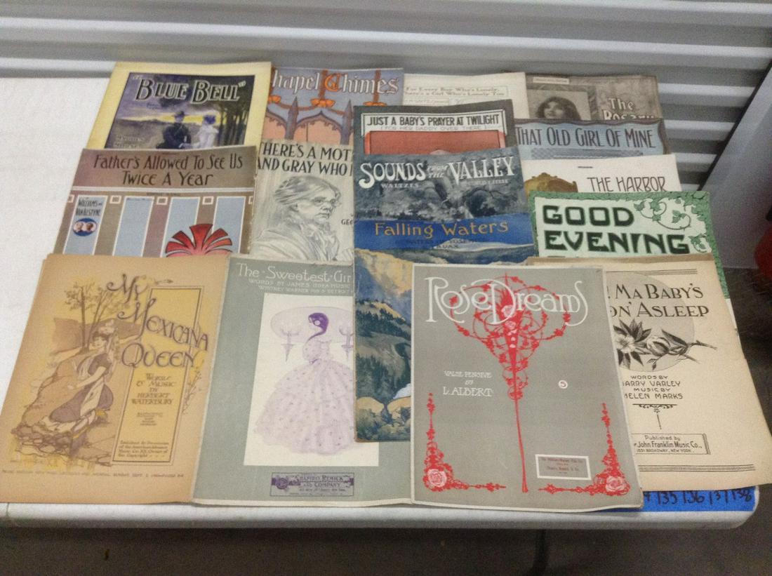 Large lot of Early Sheet Music (1 of 1)