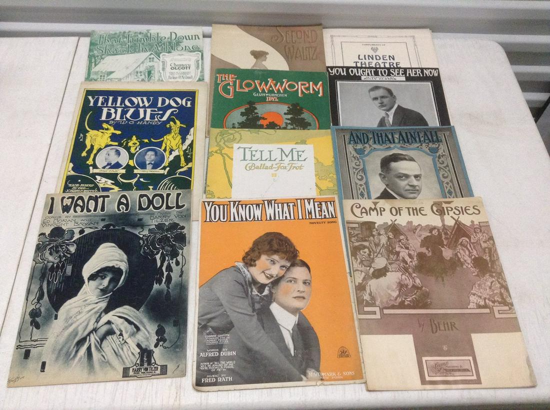 Large lot of Early Sheet music (1 of 1)