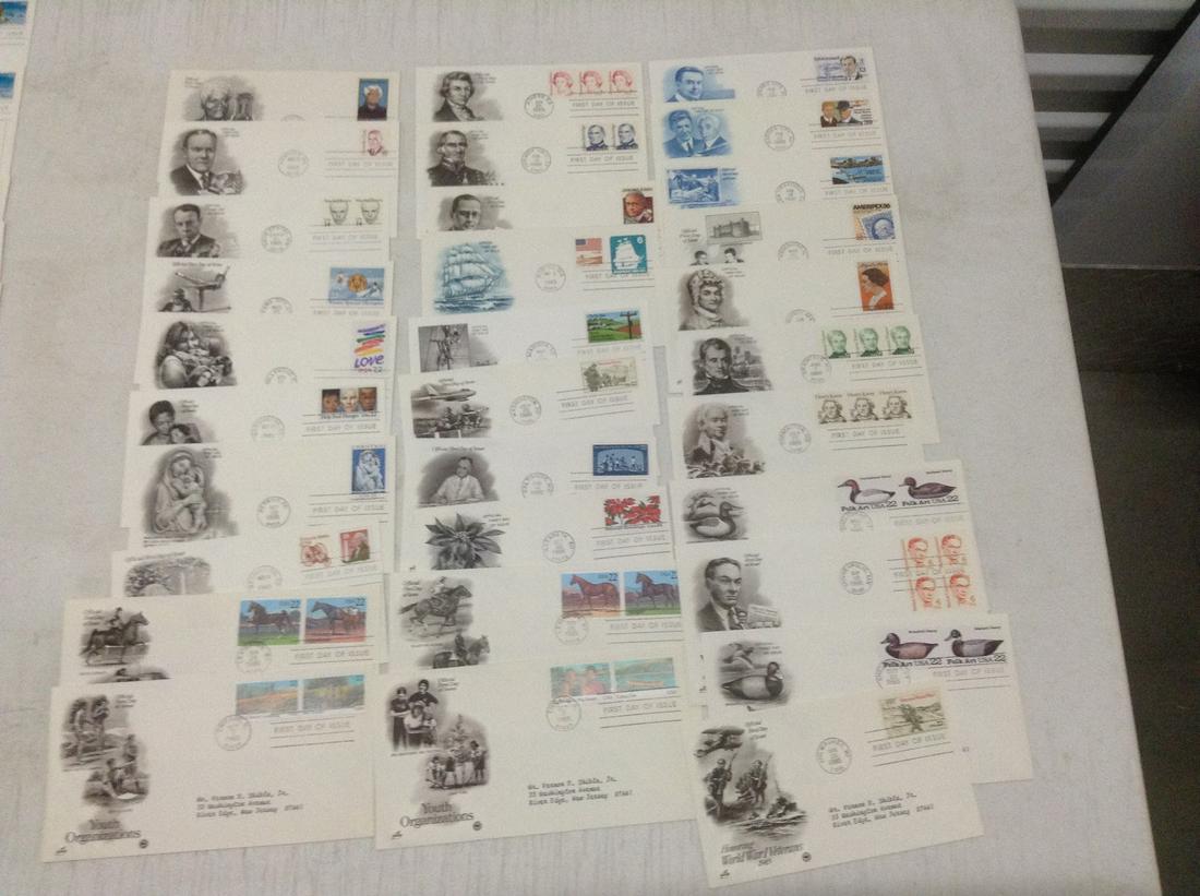 Lot of 31 First Day Covers 1985 - Horses, Duck Decoys, (1 of 1)