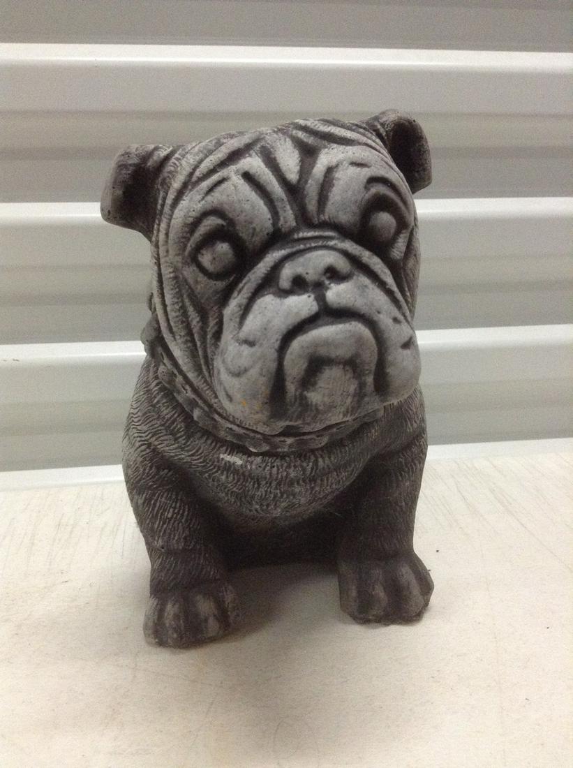 Heavy Bulldog Statue 8" tall (1 of 1)