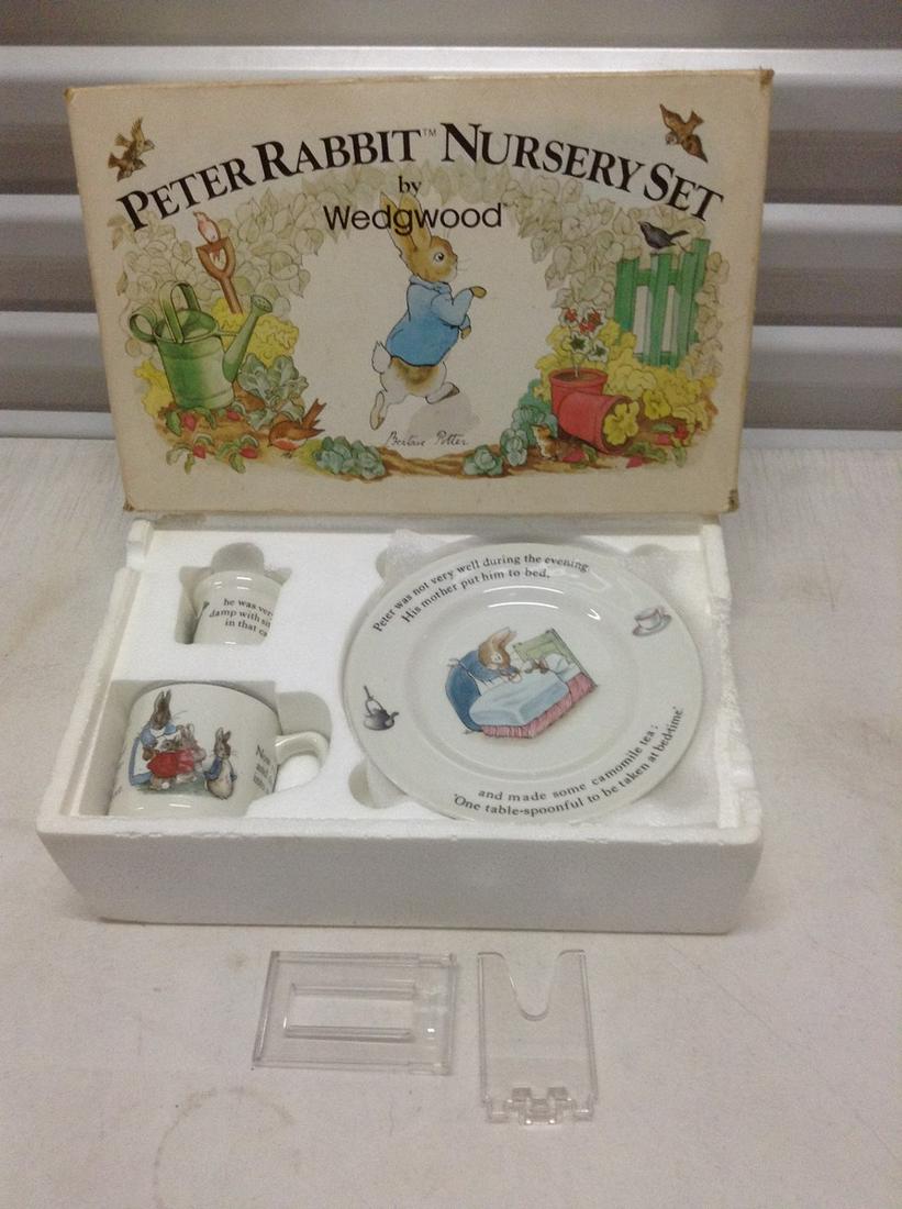 Wedgwood Peter Rabbit Nursery Set in the box (1 of 1)