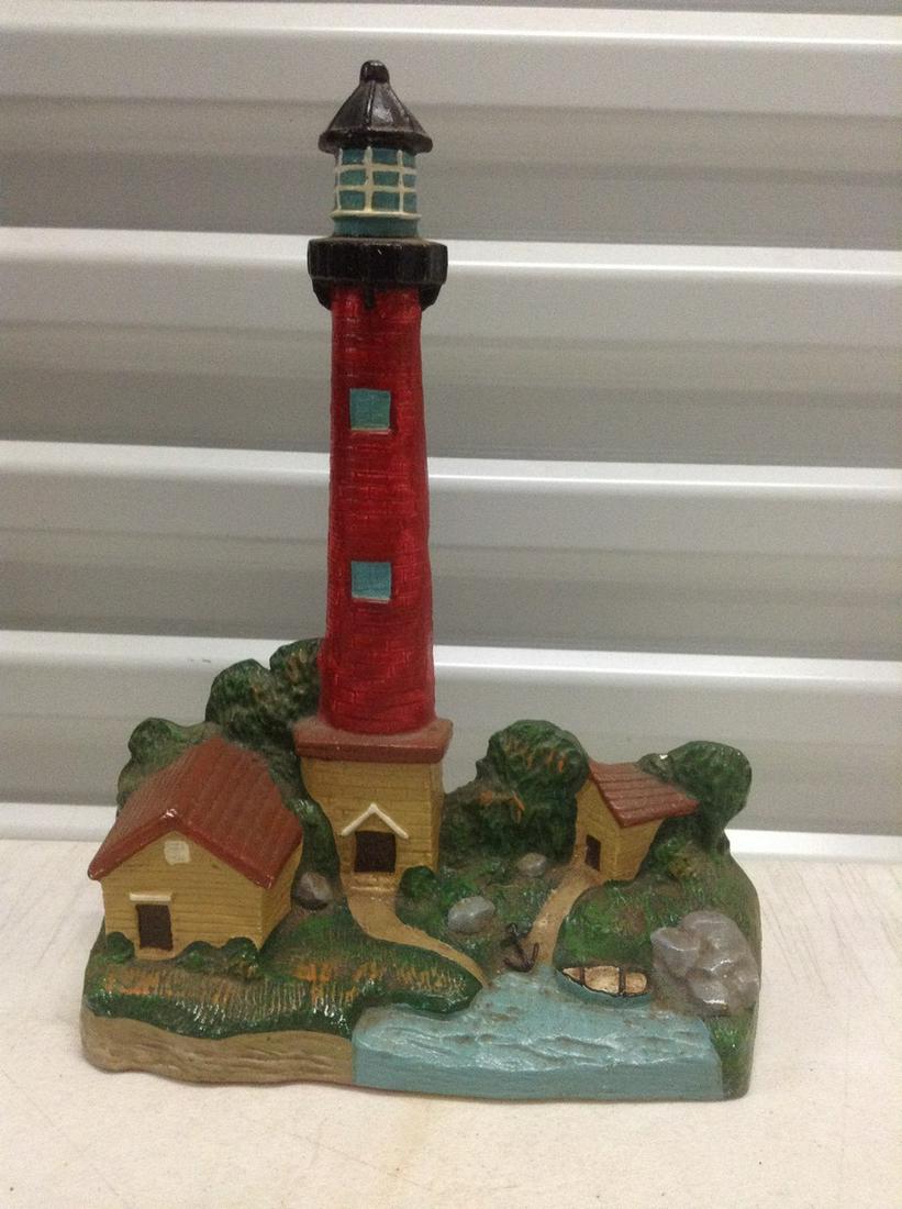 Cast Iron Lighthouse Doorstop 12" tall (1 of 1)