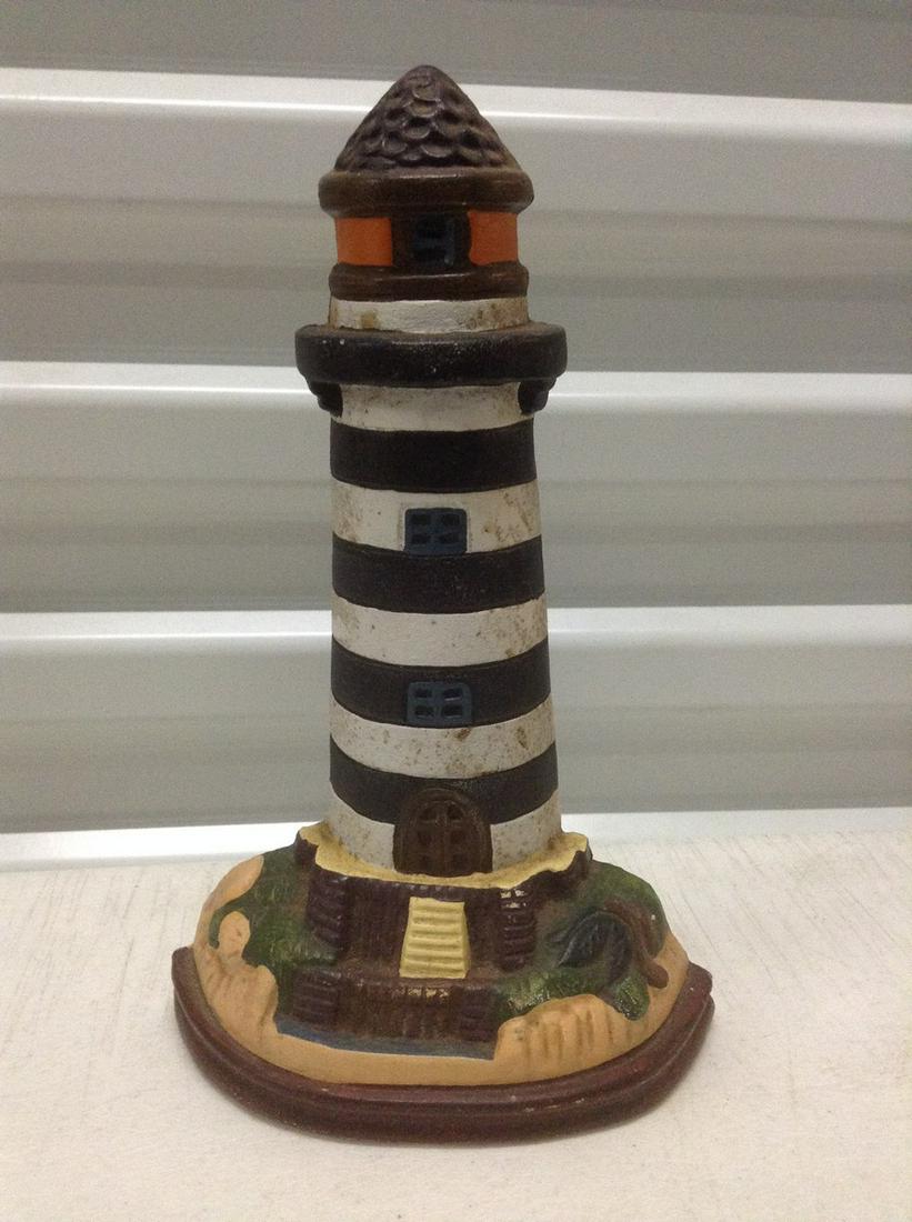 Cast Iron Lighthouse Doorstop 9.5" tall (1 of 1)