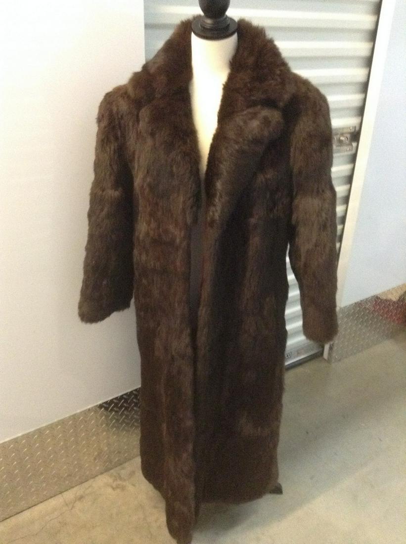 Genuine Rabbit Fur Coat Size Small: Genuine Rabbit Fur Coat Size Small