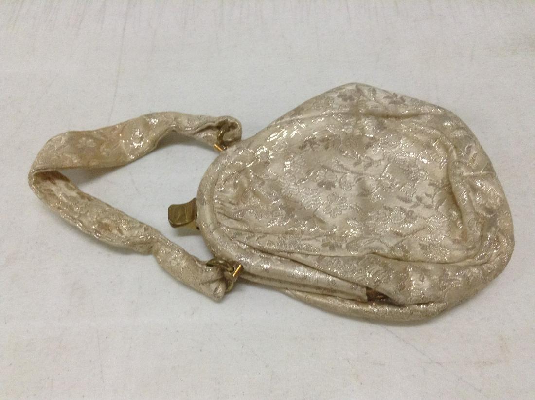 1940s Gold Brocade Evening Bag (1 of 1)