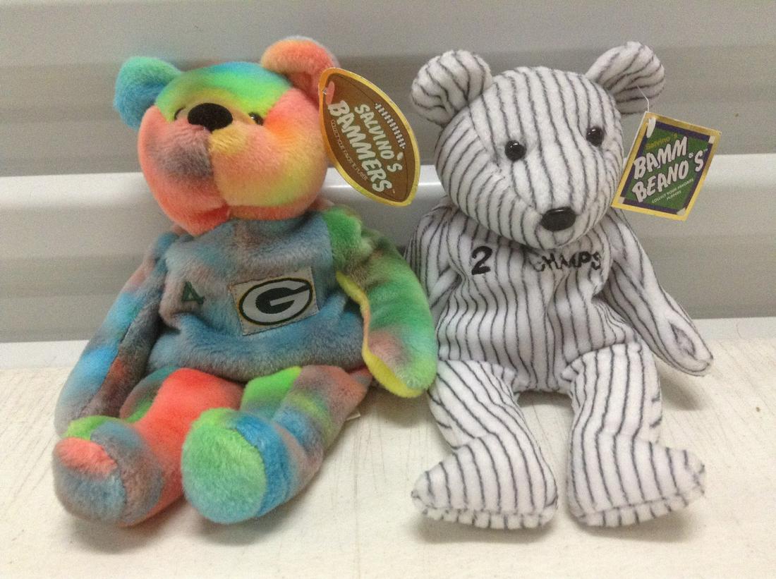 Derek Jeter and Favre Beanie Babies: Derek Jeter and Favre Beanie Babies