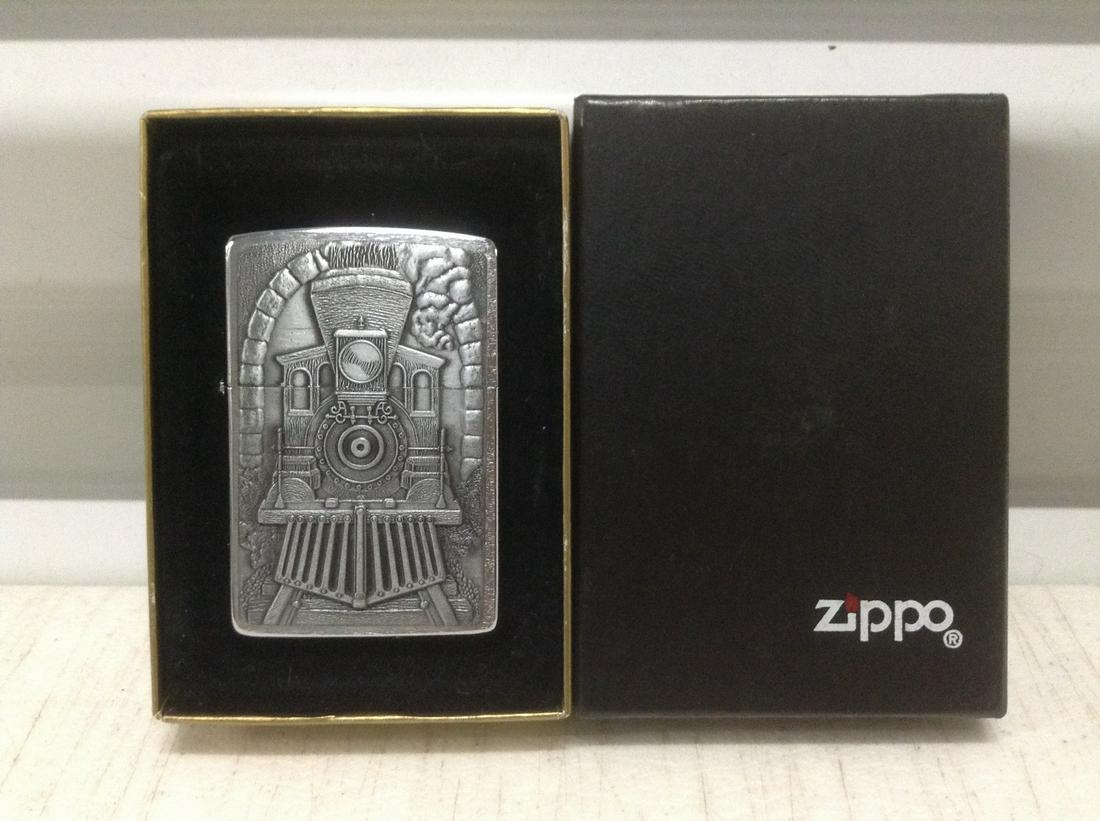 Vintage "Great American Trains" Zippo Lighter: Vintage "Great American Trains" Zippo Lighter