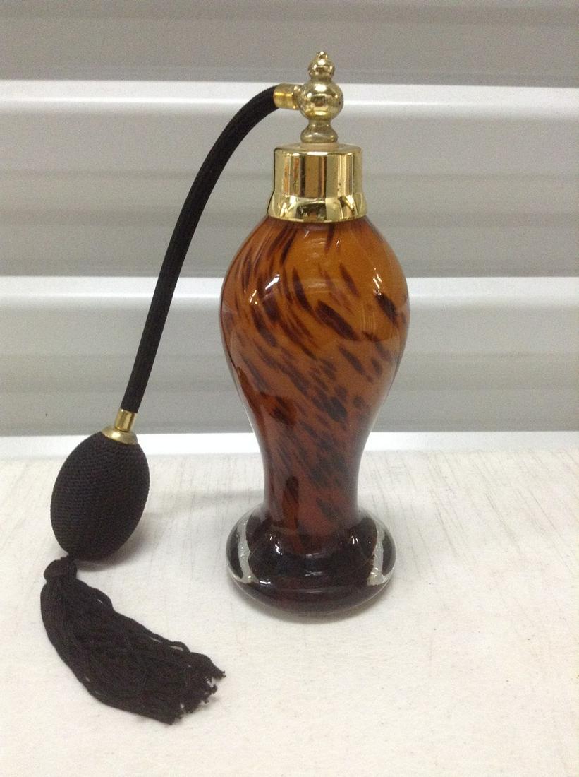 Vintage Tortoiseshell Art Glass Perfumer 7.25" (1 of 1)