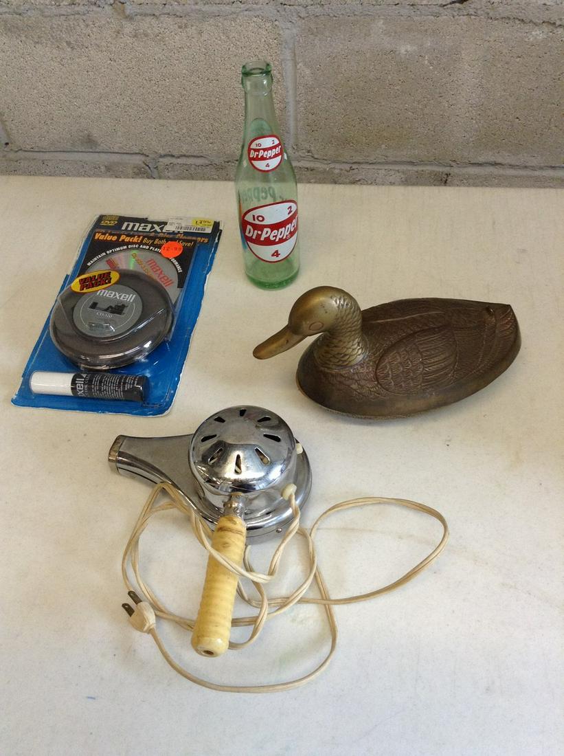 Leanord Solid Brass Collection duck container, vintage (1 of 1)