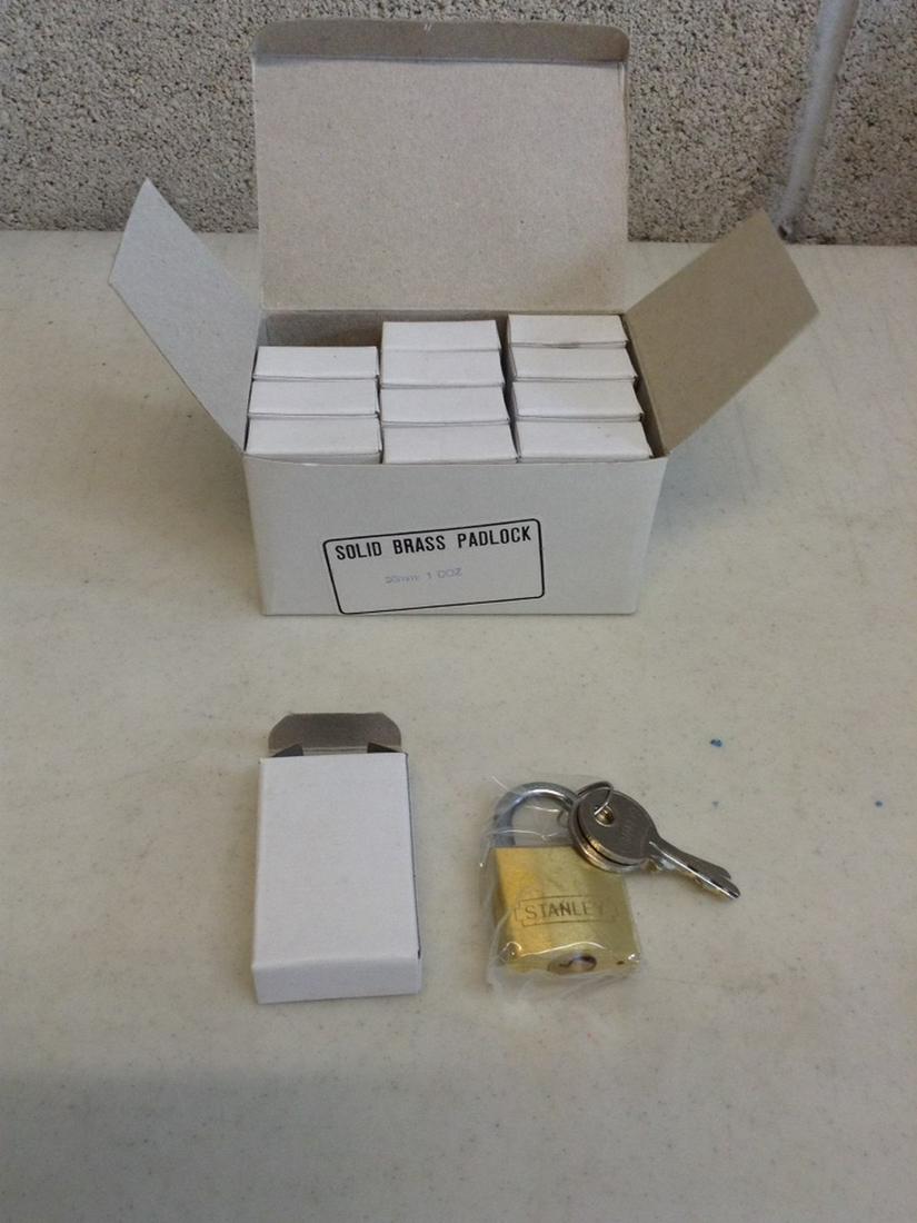 Box of Solid Brass padlocks (1 of 1)