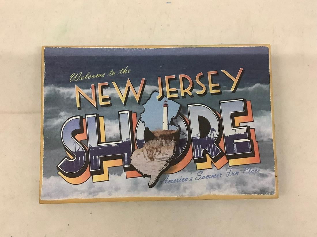 wooden New Jersey shore sign 8" x 12" (1 of 1)