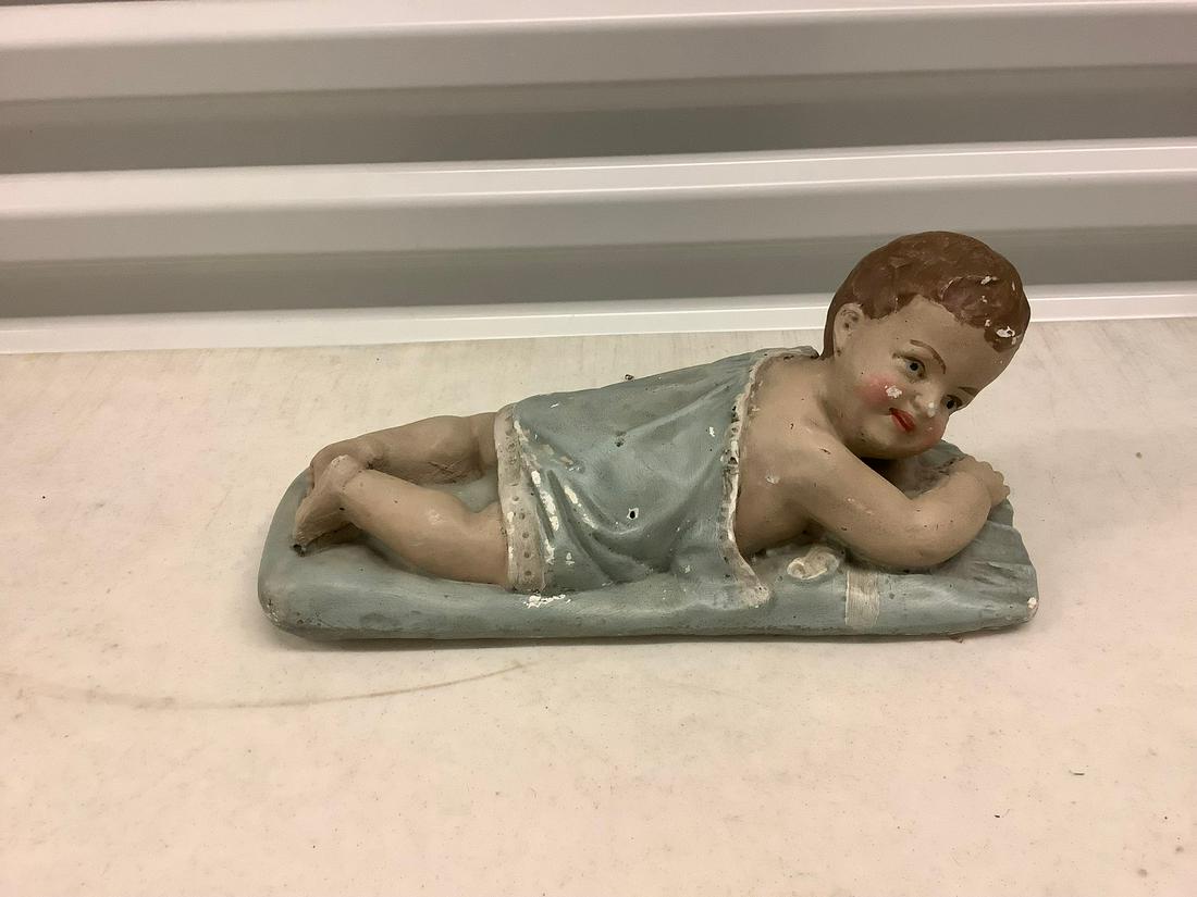 1902 plaster Piano Baby 11.5" x 5": 1902 plaster Piano Baby 11.5" x 5"