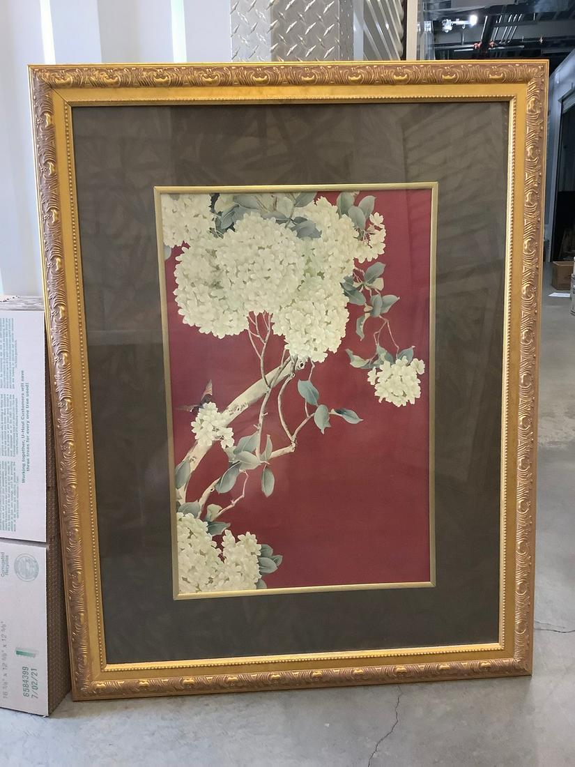 Framed flower print 45" x 35" (1 of 1)