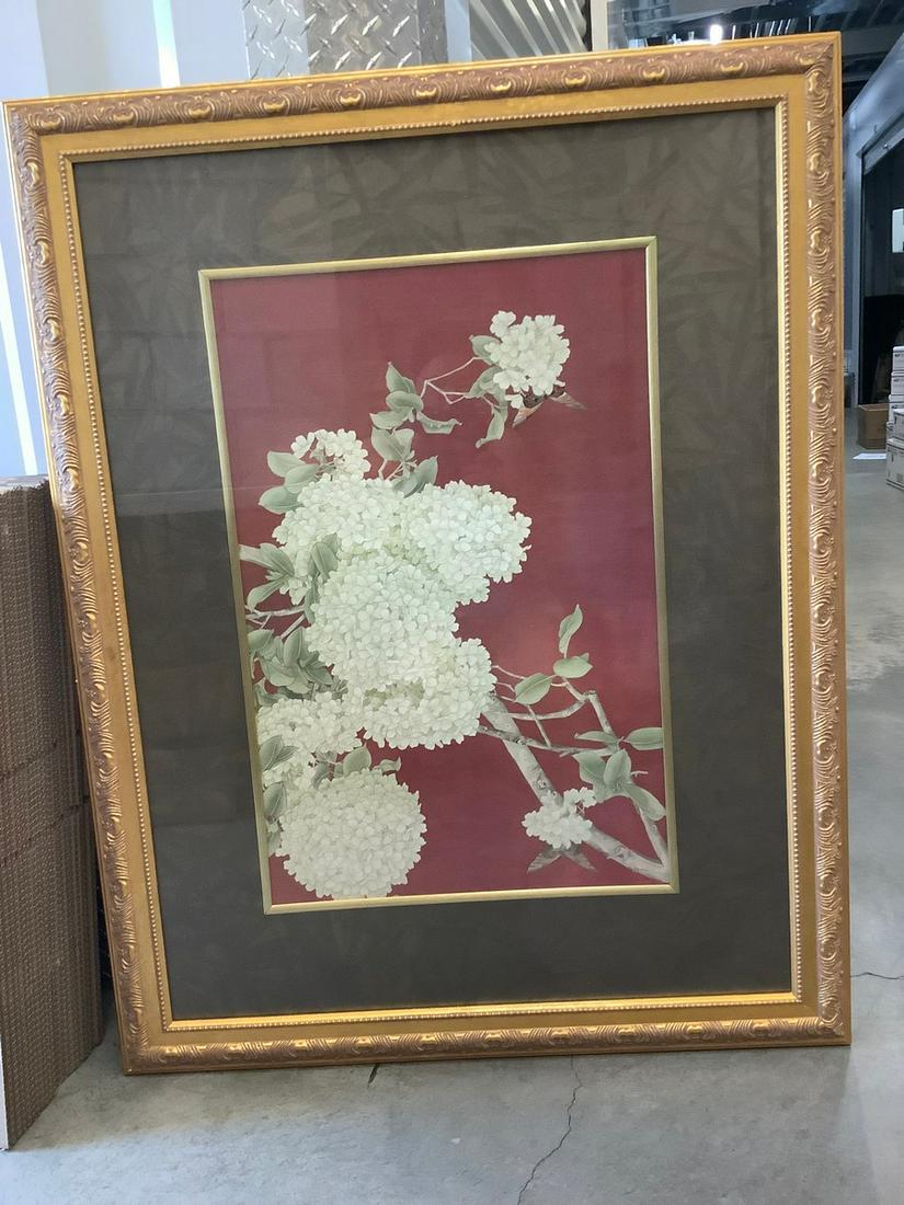 Framed flower print 45" x 35" (1 of 1)