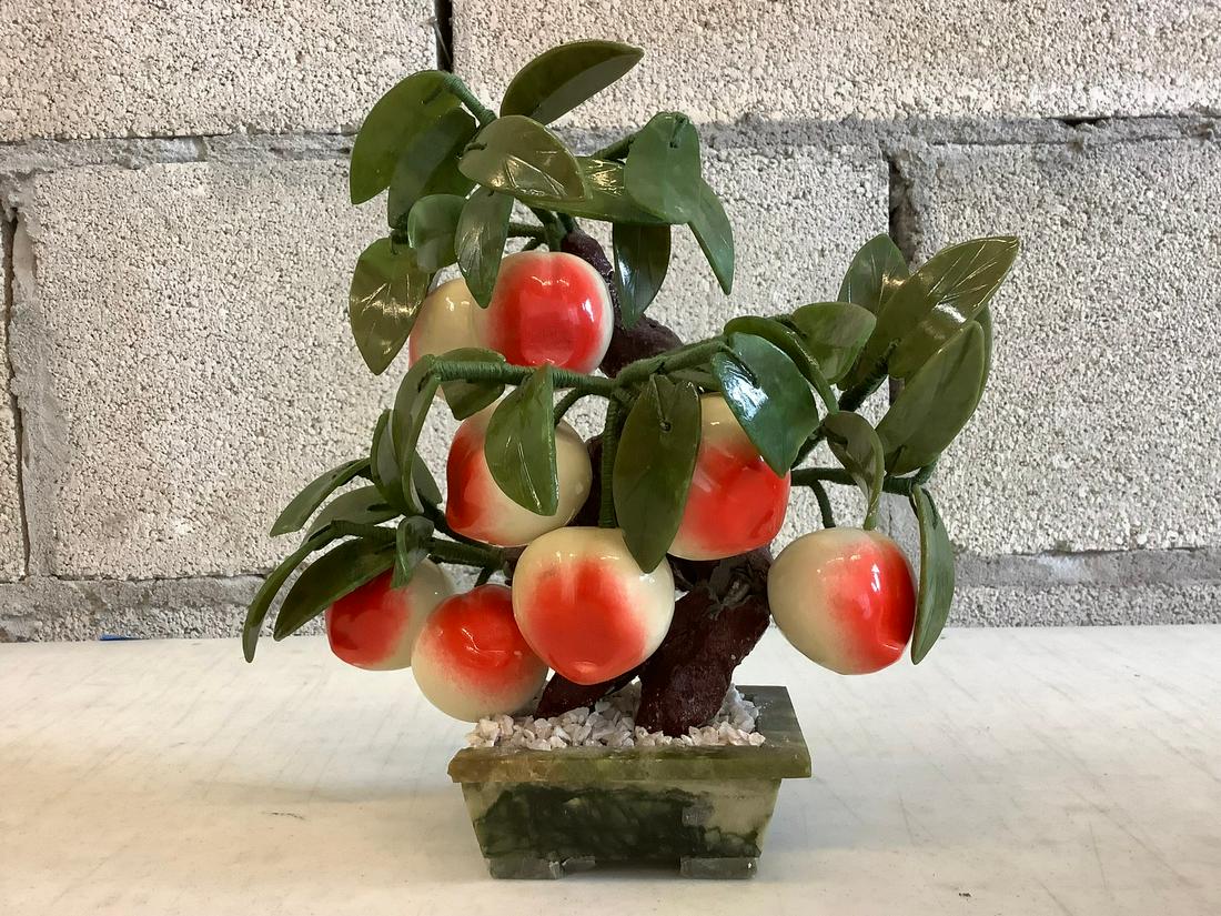 jade(?) fruit tree 8" (1 of 1)