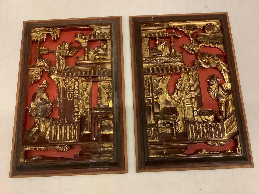 Pair of wall hanging artowrk 9x14: Pair of wall hanging artowrk 9x14