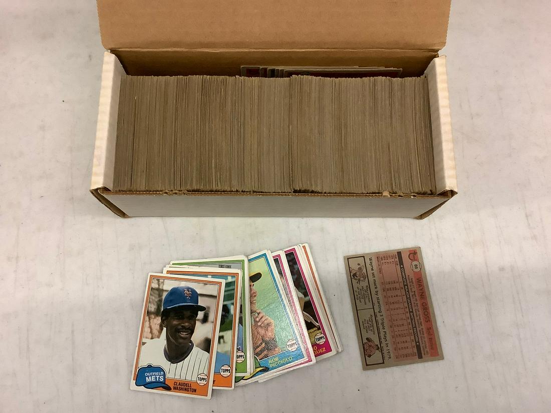 Box full of 1981 baseball cards 500 ct. (1 of 1)