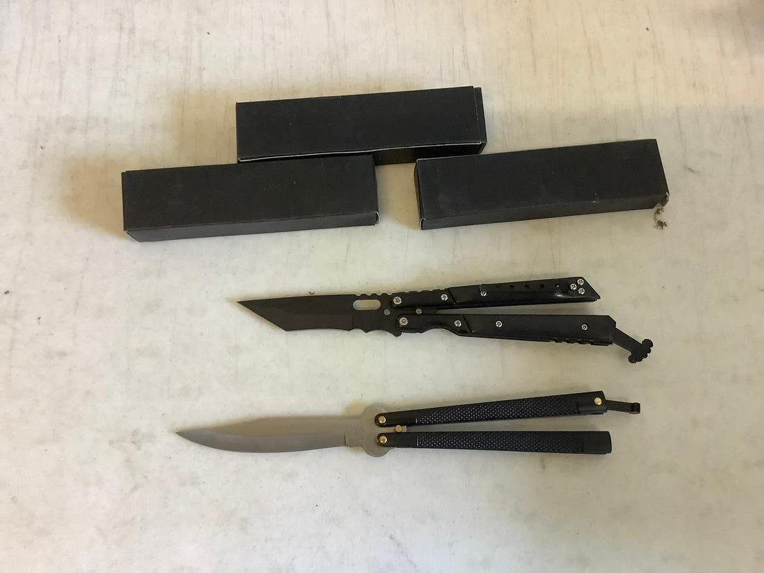 Lot of 4 butterfly knives (1 of 1)