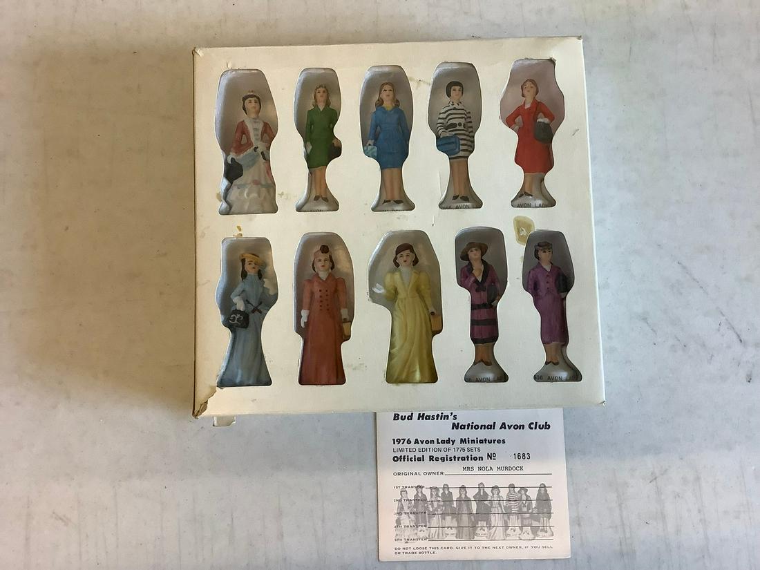 1976 Avon Lady Miniatures limited edition of 1775 sets (1 of 1)