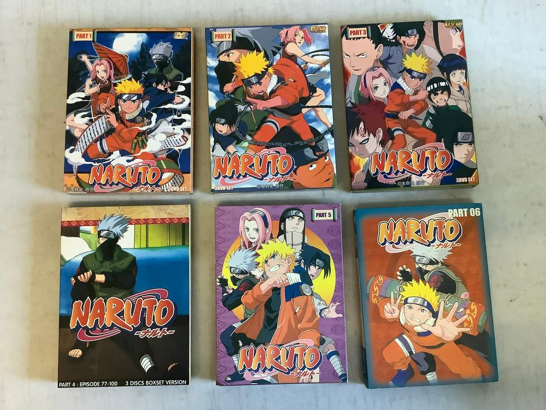 Naruto parts 1-6 japanese DVD's (1 of 1)