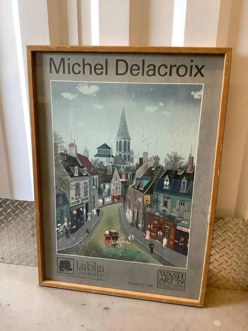 Michel Declaroix Lublin Garphics Wash Art '79 24.5x34: Michel Declaroix Lublin Garphics Wash Art '79 24.5x34