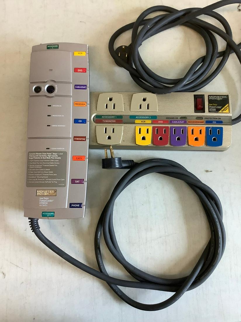 Pair of Monster Power Home theater power center HTS850 (1 of 1)