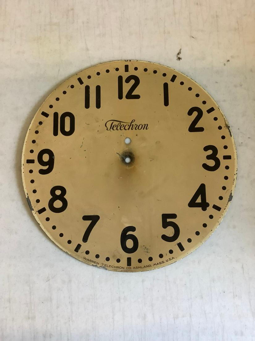 Telechrom clock face 12 inch across: Telechrom clock face 12 inch across