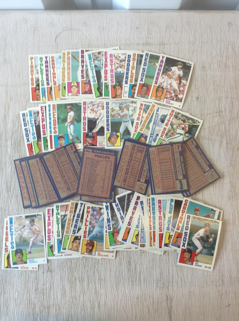 Lot of 1984 Topps Baseball Cards (1 of 1)