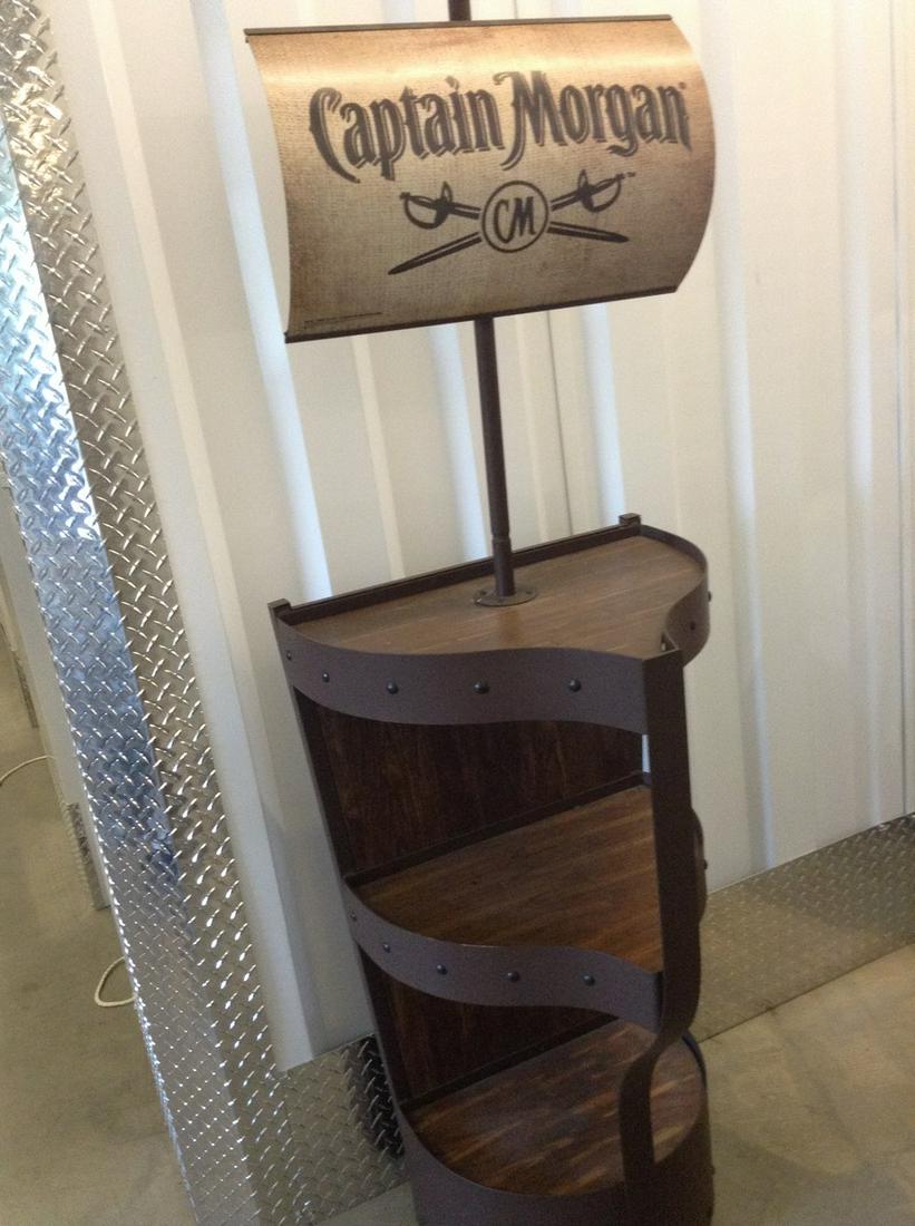 Captain Morgan Pirate Ship Display Wood and Metal (1 of 1)