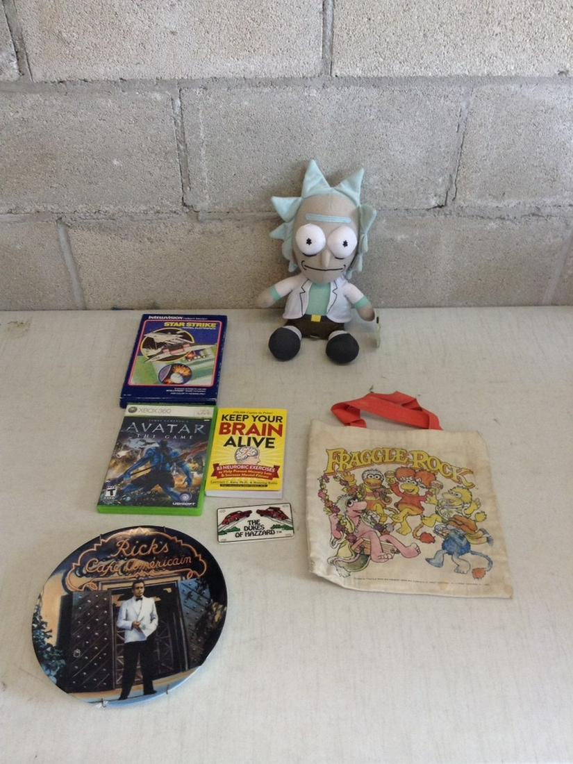 Rick and Morty plush xbox 360 game and more (1 of 1)