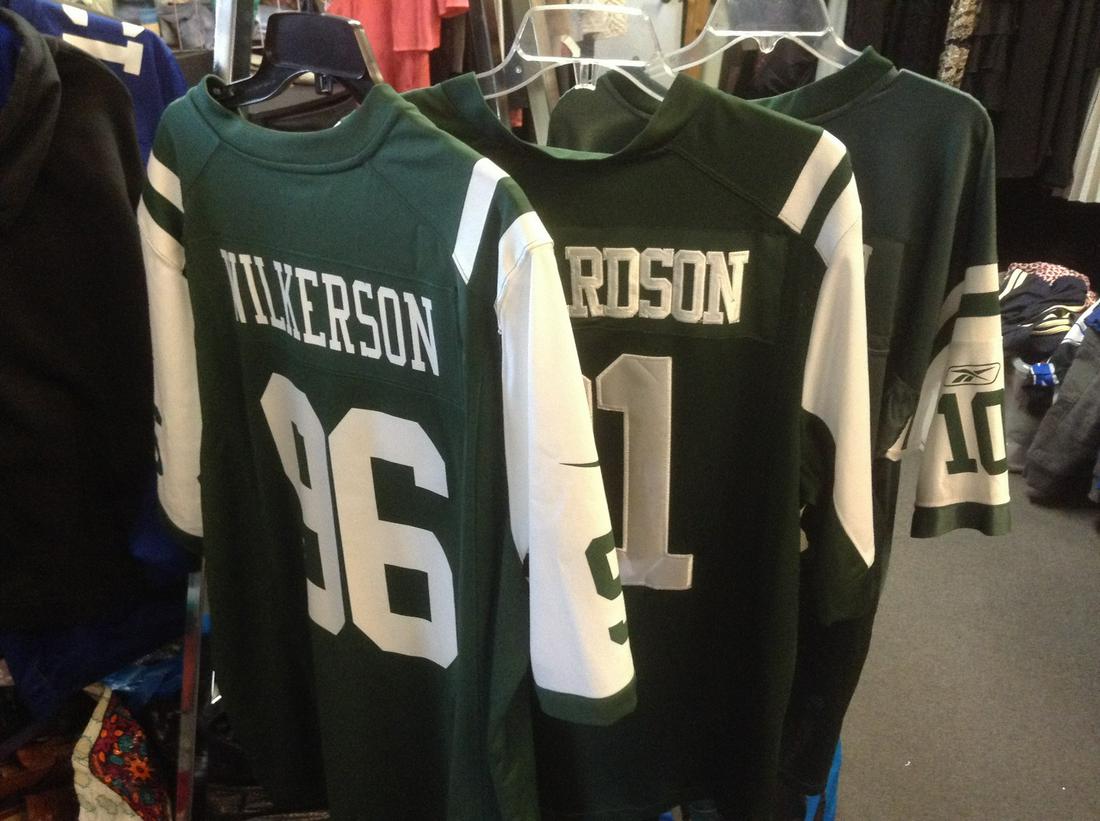 Lot of Three NY Jets Jerseys XL and L (1 of 1)