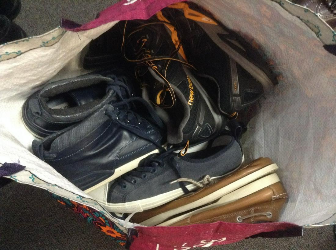 Bag full of Mens Sneakers and more: Bag full of Mens Sneakers and more