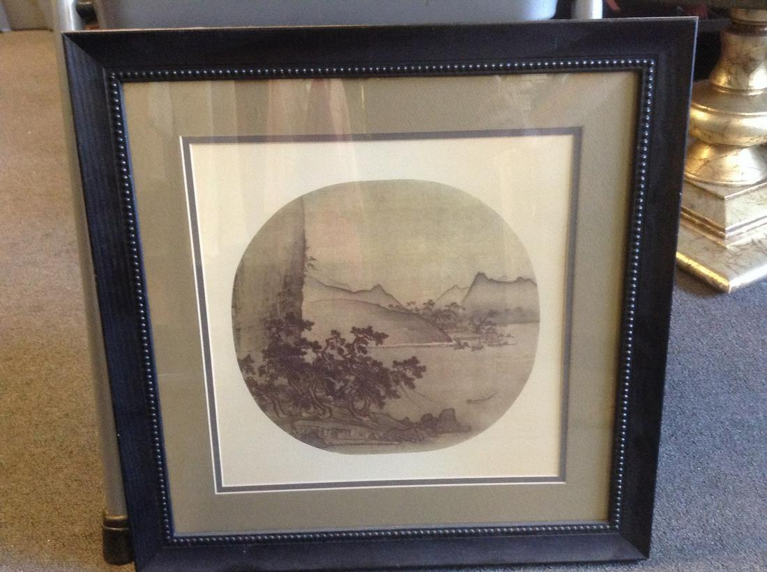 Vintage Framed Asian Art 19"x19" (1 of 1)