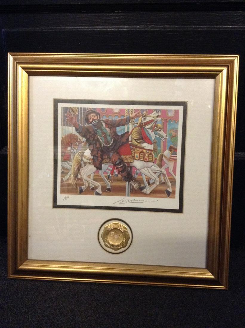 Pencil Signed Emmett Kelly Original Circus Collection (1 of 1)