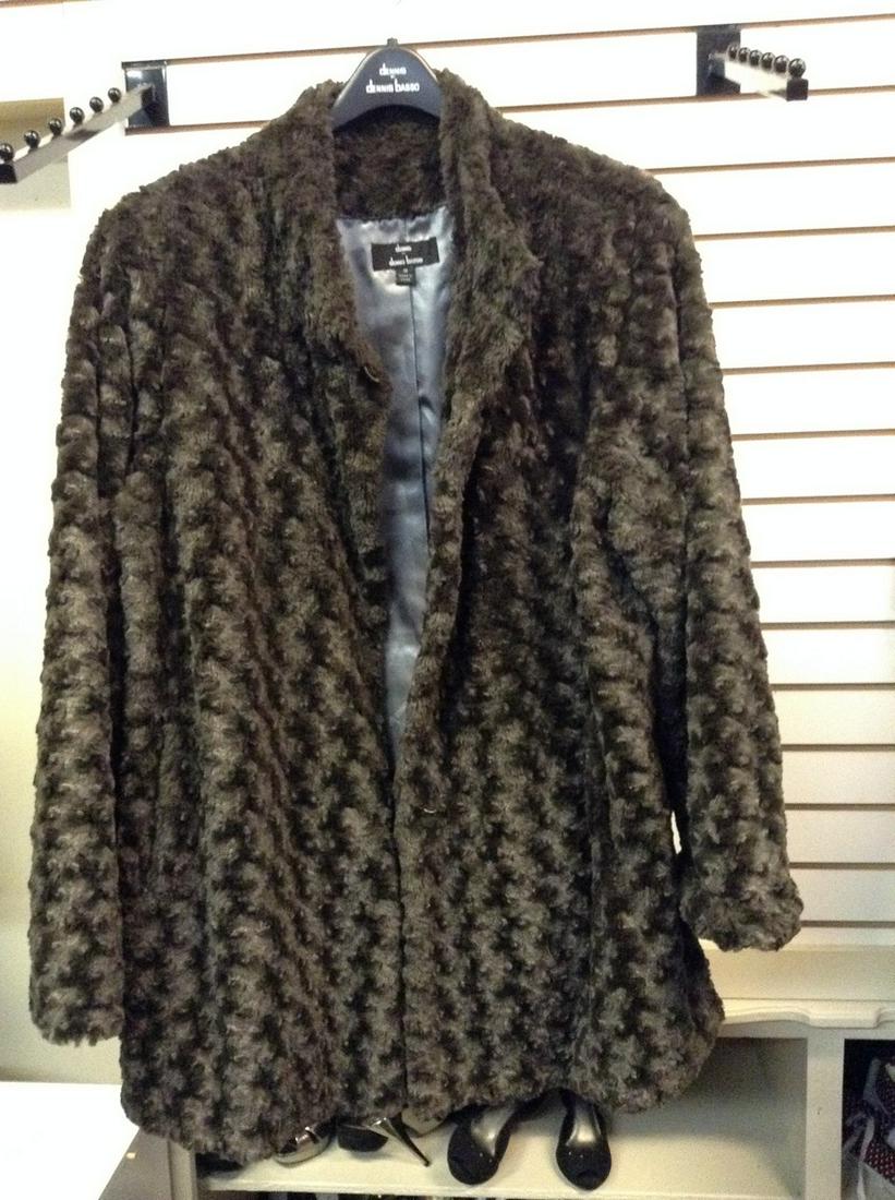 Vintage Dennis Basso Faux Fur Coat Size 1x (1 of 1)