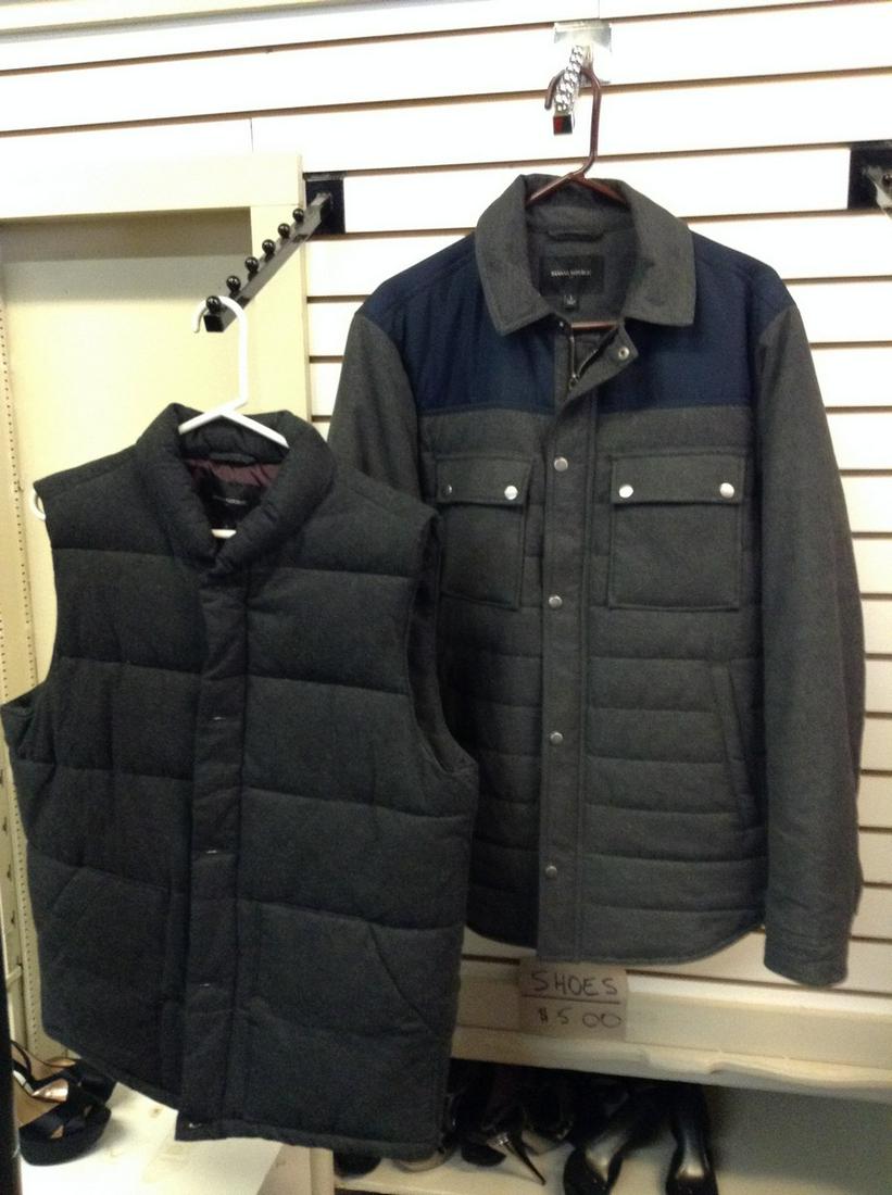 Banana Republic Mens Jacket and Vest Both Size L (1 of 1)