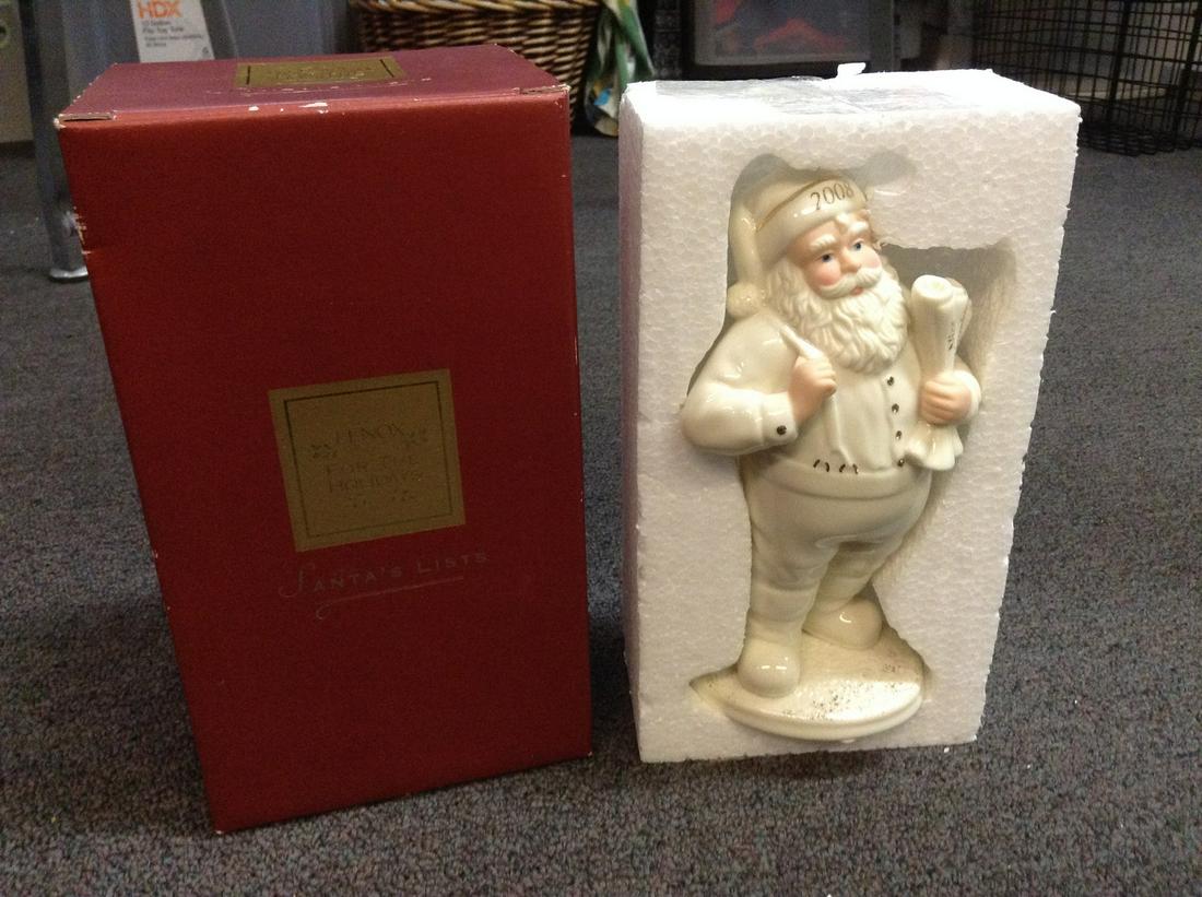 Lenox Santa's Lists Statue NIB: Lenox Santa's Lists Statue NIB