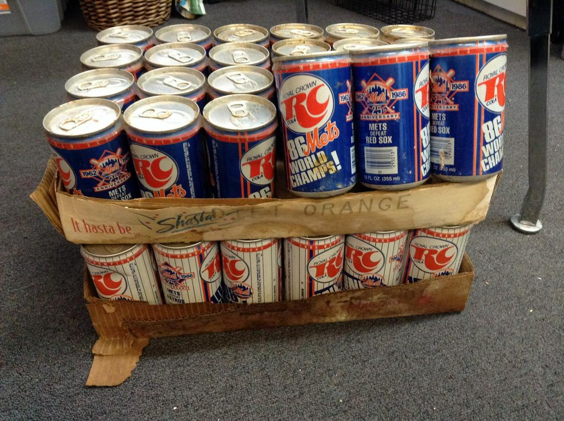 Two Cases of 1986 New York Mets World Champs RC Cola (1 of 1)