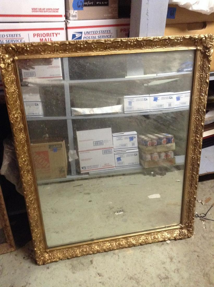 Early Gold Framed Mirror 34"x27" (1 of 1)
